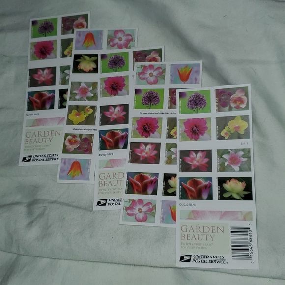 100 Garden Beauty 2021 Forever Flowers Postage Stamps USPS Wedding Invitations - Picture 4 of 8